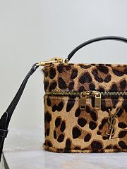 YSL Vanity Bag in Leopard-Print Calf Hair 18x11x6cm - 4