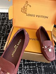 Louis Vuitton LV Mocassino Flore Burgundy - 5