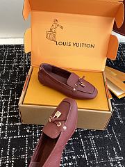 Louis Vuitton LV Mocassino Flore Burgundy - 4