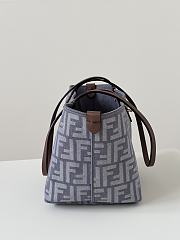 Fendi Small Roll Blue Denim FF Reversible 23x19.5x15cm - 2