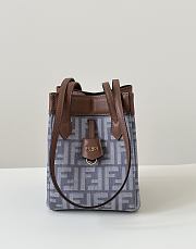 Fendi Origami Mini Blue Denim Bag 15x15x18.5cm - 3
