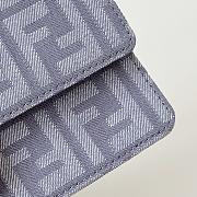 Fendi Wallet On Chain Baguette Blue Denim 21x11.5x5cm - 3