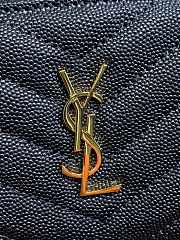 YSL Small Envelope Black Gold Wallet 10.5x8.5x2.5cm - 4