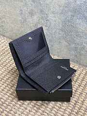 YSL Small Envelope Black Silver Wallet 10.5x8.5x2.5cm - 5