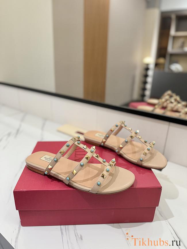 Valentino Rockstud Leather Sandal - 1