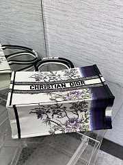 Dior Medium Book Tote Multicolor Pivoine 36x27.5x16.5cm - 4