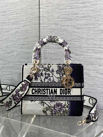Dior Lady D-lite Multicolor Pivoine 24x11x20cm