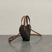 Celine Teen Coeur Triomphe Canvas 19x15x8cm - 5