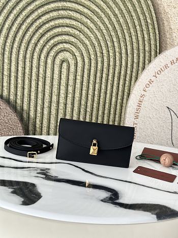 Loro Piana Extra Pochette Calfskin Black 18x10x2.5cm