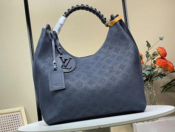 Louis Vuitton LV Carmel Bag Navy Blue 35x40x17cm