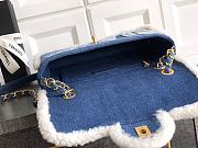 Chanel Flap Bag Denim Shearling Bag 26cm - 5