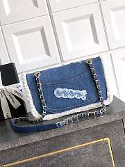 Chanel Flap Bag Denim Shearling Bag 26cm - 4