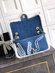 Chanel Flap Bag Denim Shearling Bag 26cm - 3