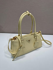 Prada Medium Galleria Yellow Leather Bag 28x14x10.5cm - 6