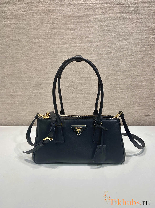 Prada Medium Galleria Black Leather Bag 28x14x10.5cm - 1