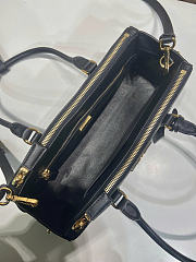 Prada Medium Galleria Black Leather Bag 28x14x10.5cm - 4