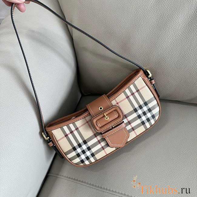 Burberry Sling Check-pattern Shoulder Bag 26x6x12cm - 1