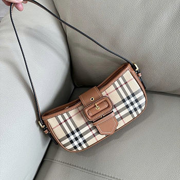Burberry Sling Check-pattern Shoulder Bag 26x6x12cm