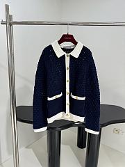 Gucci Fine Crochet Cardigan Navy - 1