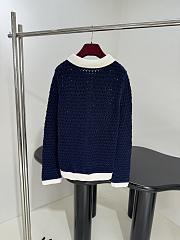 Gucci Fine Crochet Cardigan Navy - 4