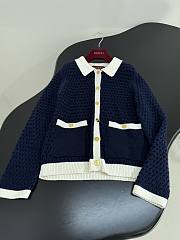 Gucci Fine Crochet Cardigan Navy - 3