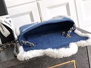 Chanel Small Flap Bag Denim Shearling Bag 20cm - 6