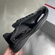 Prada America's Cup Biker Fabric Black Sneakers - 4