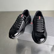 Prada America's Cup Biker Fabric Black Sneakers - 5