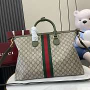 Gucci Savoy Medium Travel Bag Green 48x28x18cm - 5