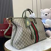 Gucci Savoy Medium Travel Bag Green 48x28x18cm - 4