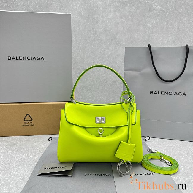 Balenciaga Mini Leather Rodeo Top-Handle Bag 23x10x18cm - 1
