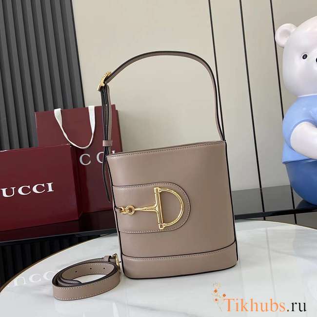 Gucci 73 Mini Bucket Bag Taupe 18.5x20x8.5cm - 1