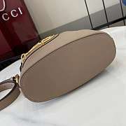 Gucci 73 Mini Bucket Bag Taupe 18.5x20x8.5cm - 5