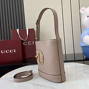 Gucci 73 Mini Bucket Bag Taupe 18.5x20x8.5cm - 3