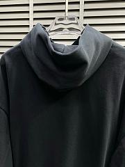 Balenciaga Nano BB Hoodie Medium Fit Faded Black  - 4