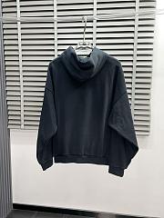 Balenciaga Nano BB Hoodie Medium Fit Faded Black  - 3