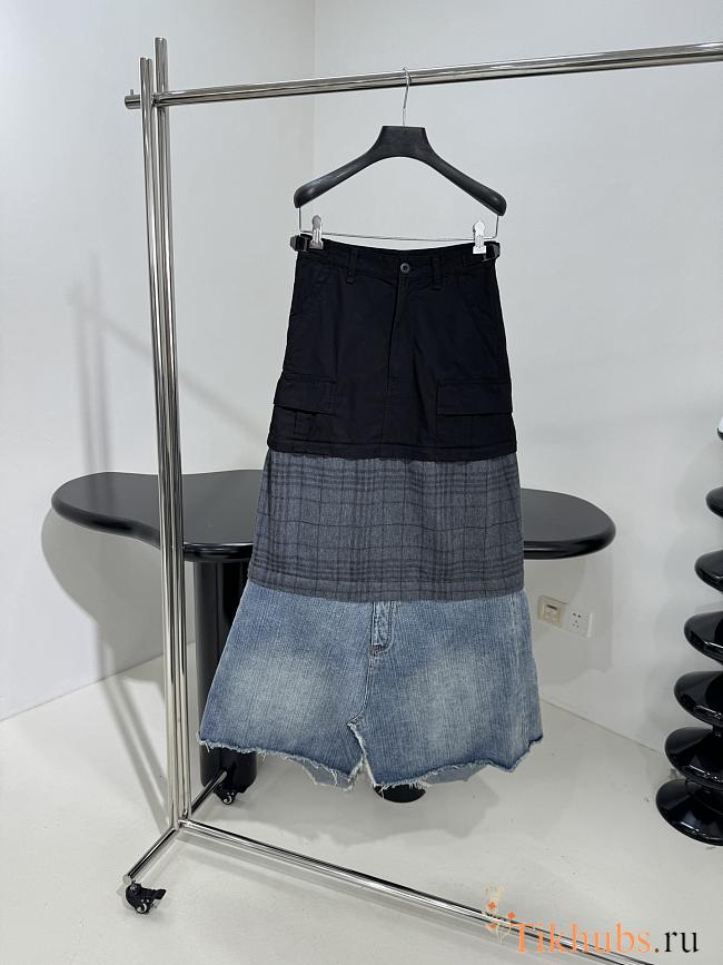 Balenciaga Layered Cargo Maxi Skirt - 1