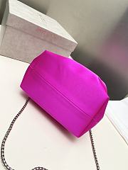 Jimmy Choo Bon Bon Crystal Satin Pink Bag 16x15x9.5cm - 6