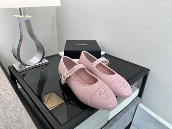 Chanel Mary Jane Pink Flats