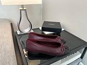 Chanel Ballet Wine Black Flats - 3