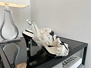Chanel White Sandal Heel 8cm - 6
