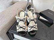 Chanel White Sandal Heel 8cm - 3