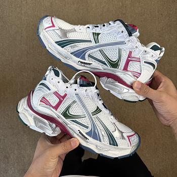 Balenciaga Runner Sneaker White Dark Green Blue