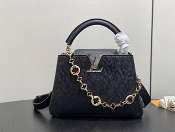 Louis Vuitton LV Capucines BB Black 22x12x8cm