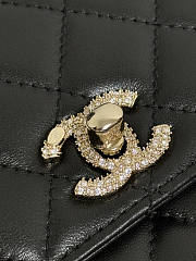 Chanel Top Handle Black Lambskin 18cm - 3