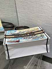 Dior Souvenir Large Dior Book Tote Raffia White 42cm - 3