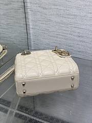 Dior Mini Lady Bag Cream Gold 17cm - 6