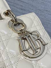 Dior Medium Lady Bag Cream Gold 24cm - 2