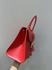 Delvaux Brillant Bag Red Leather 28cm - 6