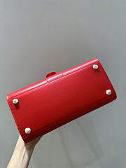 Delvaux Brillant Bag Red Leather 28cm - 4